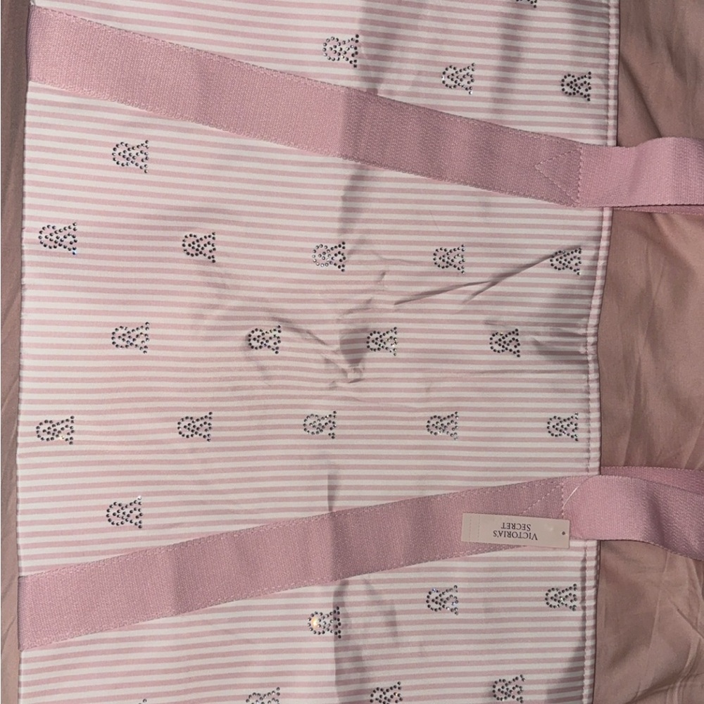 VS Pink Striped Tote Bag - Picture 2 of 5